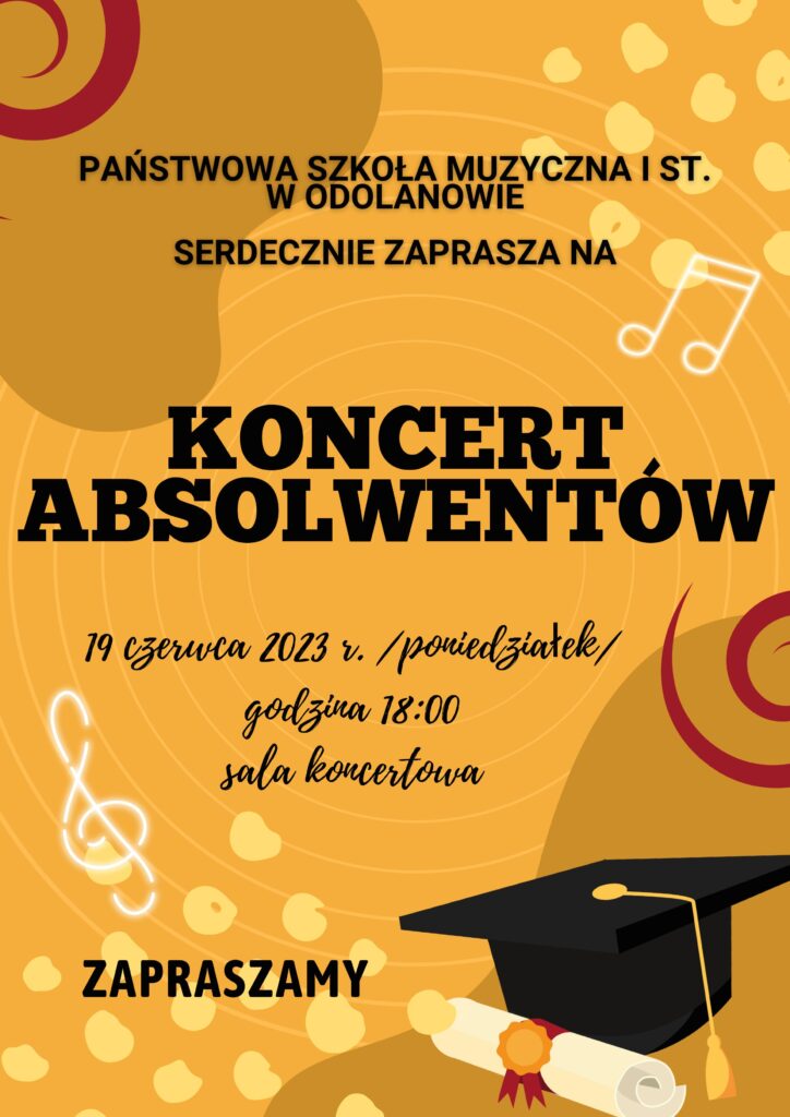 Koncert Absolwentów Plakat